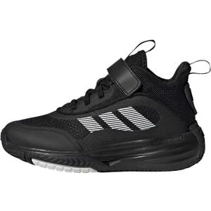 adidas Unisex-Child Own The Game 3.0 Basketball Shoes (2.5 Big Kid, Black/White/Black)