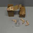 Propagation Stations, Propagation vases with Wooden Stand, Small Tabletop Glass Bulb Vases for Hydroponics Plant Propagation Station Home Office Decoration, Gift for Women Plant Lovers (2)