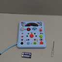 Busy Board Montessori Toys for Toddler 1 2 3 4 Year Old with 13 LED Lights, Sensory Toys Educational Learning for Toddlers 1-3, Activity Travel Toy Gifts for 1+ Year Old Boys and Girls