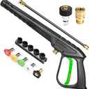 Coyardor Pressure Washer Gun 3600 PSI with Extension Wand, Nozzle Holder & 5 Spray Tips, M2214mm Fitting, Replacement for Ryobi, Karcher, Honda, Greenworks, Briggs & Stratton, Gas Power Washer