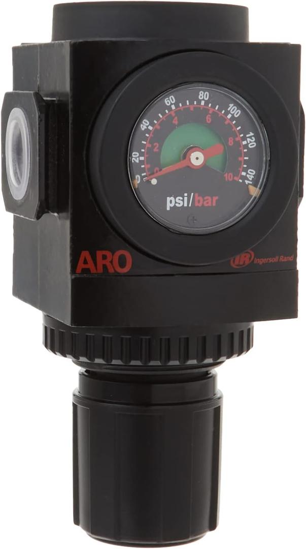 ARO R37341-600-VS Air Regulator 1/2" NPT, w/Gauge - 250 psi Max Inlet