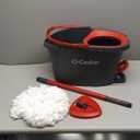 O-Cedar EasyWring Microfiber Spin Mop, Bucket Floor Cleaning System, Red, Gray, Standard