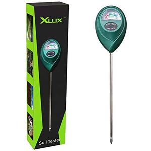 XLUX Soil Moisture Meter, Plant Water Monitor, Hygrometer Sensor for Gardening, Farming, Indoor and Outdoor Plants, No Batteries Required, 26 cm