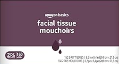 2-Ply Facial Tissue, 160 Count