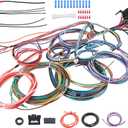 Extra Long Wires 12 Circuit Wiring Harness Kit
Have more Functions Universal Fuses Wire Harness, Compatible with Ford Chevy Mopar GM Hot Rod Rat Rod Truck and More