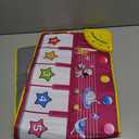 M SANMERSEN Floor Piano Mat, Toddler Toys Musical Mat, Keyboard Floor Playmat 39.5" Electronic Music Animal Touch Play Blanket Funny Xmas Gift Toy for 1 2 3 Year Old (Purple)