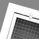 HVAC Premium 26" x 16" Cube Core Eggcrate Return Air Filter Grille for 1" Filter - Aluminum - White [Outer Dimensions: 28.5" x 18.5]