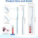 Disposable Toothbrushes with Toothpaste, Light Blue Toothbrush and Toothpaste, Individually Packaged, Suitable for Hotels, Homes, Camping, and Travel (100-PACK)
