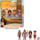 Mattel Disney Moana 2 Toys, Moanas Canoe Crew Playset with 5 Small Dolls in Signature Outfits & 3 Accessories, Inspired by The Movie