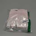 Bio Tek 4 x 2.5 x 2.5 Inch Gable Boxes For Party Favors, 25 Attractive Gift Boxes - Striped Pattern, Pink And White Paper Barn Boxes, Clear PET Window, With Built-In Handle