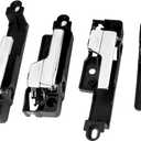 Interior Door Handle (4 Pcs) Front Rear Left & Right Compatible with 06-12 Ford Fusion, 07-12 Lincoin MKZ, 06-11 Mercury Milan Replaces# 6E5Z-5422601-A, 6E5Z-5422600-AA, 6E5Z-5422601-B, 6E5Z-5422600-A