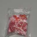 PENTA ANGEL Valentines Day Pearl Vase Fillers 150Pcs Pink Red Floating Faux Pearl Beads Acrylic Heart Pieces for Holiday Wedding Home Table Centerpiece Decoration (150)