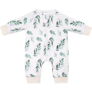 Baby Sleep Suit 1.0TOG Long Sleeve Wearable Blanket with Legs, Soft Sleeping Bag with Feet  (X-Large, Greenleaf)