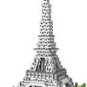 2600Pcs Eiffel Tower Architecture Mini Building Blocks Set for Adults - Micro Toy Building Bricks Model Kit - Educational Architecture Model Gift for Teens and Adults Age 14+