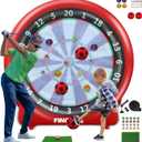 FINCOME Inflatable Dartboard Kick Darts Soccer Golf Dart Outdoor Game
6FT Giant Dart Board Throw Darts with Pump Outdoor Indoor Target Yard Games for Adults 20+Games