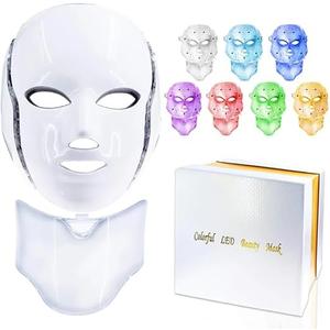 Red Light Mask for Face, 7 Custom Modes with Infrared, 850nm Infrared & Red Light Masks, Portable with Timer for Home Use