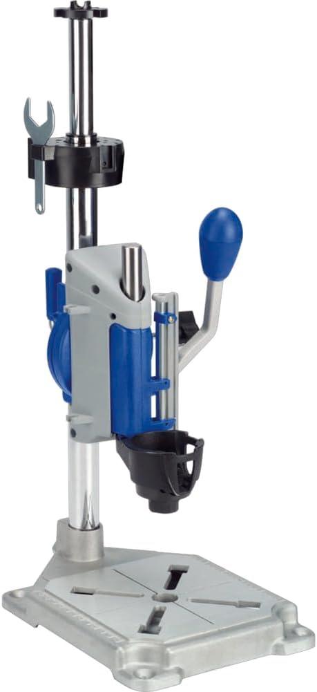 Dremel Drill Press Rotary Tool Workstation Stand with Wrench - Mini Portable Press & Tool Holder - 2 Inch Depth- Ideal for Drilling Perpendicular and Angled Holes - 220-01 (No Size)