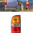 ECOTRIC Tail Light Compatible with 1995-2000 Toyota Tacoma Truck Lamp Taillight Rear Signal Brake Light Driver Side Left w/Bulb(s) Replacement for TO2800116 8156004030