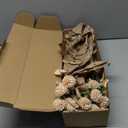 Floroom 5pcs Beige Faux Silk Mums Artificial Flowers, Bulk Fake Small Mini Chrysanthemums with Stems for DIY Champagne Wedding Centerpieces Floral Arrangements Vase Fillers Home Decorations