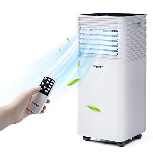 Portable Air Conditioner, 10000 BTU AC Cooling for Room Spaces up to 350sq.ft, with Remote Control, 24H Timer & Window Venting Kit, with Sleep Mode, Suitable for Bedroom, Living Room, Black
