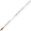 PANA Pure Kolinsky Hair Nail Brush - Round Clear Acrylic Handle (Size 8) - Nail Brush for Nail Application, Nail Extension, Manicure Pedicure Salon Beginner and Professional