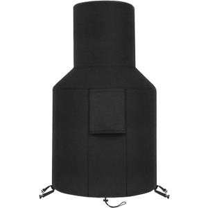 SIRUITON Patio Chiminea Cover - Durable, Weather-Proof Chiminea Fire Pit Cover , Heavy Duty 600D Oxford Water-Resistant chiminea outdoor fireplace Covers