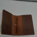 Travelers Notebook Cover with Inner Pockets, Card Slots and Pen Holder, Passport Size, Dark Brown