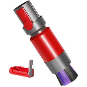 Soft Bristle Dust Brush for Dyson V7 V8 V10 V11 V15 Vacuum Cleaner - Traceless, Scratch free, Self cleaning, Compact Design for Fine Surfaces, Dust Brush Vacuum Attachment