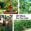 Lature Garden Stakes 3FT 25pcs, Plastic Coated Steel Stakes Specifically Designed for Climbing Plants, Ideal for Tomatoes, Beans, Cucumbers, Peppers, Vines, and More Plant Growth