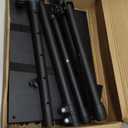 Projector Stand Tripod Adjustable, Laptop Height from 23.5 to 46.5 inches with Gooseneck Phone Holder, Floor for Office, Home, Stage, Studio, DJ Racks Holder Mount, 23.5inch-46.5inch (Black)