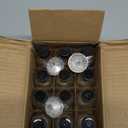 12 Pack, 2 oz Small Clear Glass Bottles w/Lid & 3 Funnels - 60ml Boston Shot Bottles for Health, Immunity, Potion, Wellness, Sample, Ginger, Juice - Mini Personal Care & Beauty Travel Bottle