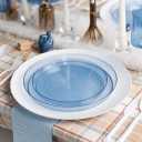 Presentation Plates Clear 7"+9" Combo, Case of 128 (4 packs x 32)