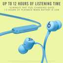 Beats Flex Wireless Earbuds - Apple W1 Headphone Chip, Magnetic Earphones, Class 1 Bluetooth, 12 Hours of Listening Time, Built-in Microphone - Flame Blue