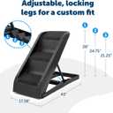 PetSafe Happy Ride Side Door Dog Stairs for Cars & SUVs, Foldable Back Seat Dog Steps with 3 Heights