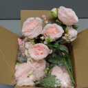 MARTINE MALL 8 Packs Peonies Artificial Flowers, Light Pink Artificial Peonies, Silk Peonies Flowers Fake Peonies Artificial Flowers Peonies Bouquet for Centerpiece Table Wedding Party Home Decor