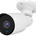 5MP PoE IP Bullet Camera Outdoor, H.265 PoE IP Security Camera with 2.8mm Lens, 80ft Night Vision, 105 Wide Angle, Compatible with Third-Party NVRs and Software