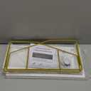 DWTS Coffee Bar Accessories,Coffee Station Organizer with Multi-Functional,CoffeeBar Decor for Accessories,2 Tier Wooden Shelf Gold Metal Station Organizer for Countertop,Syrup