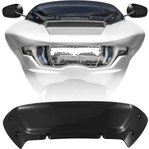 6" Windshield Wind Shield Windscreen Air Deflector for Harley Touring Road Glide FLTRX Special FLTRXSTSE CVO Road Glide FLTRXSE 2023-2024, for Dual Headlights (Black)
