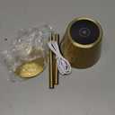 Cordless Table Lamp, Portable Battery Operated Lamp with 3 Color Temps and Stepless Dimming, Rechargeable Table Lamp for Dinner, Desk, Cafe, Outdoor (Brushed Gold) (1 Pack)