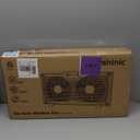 shinic Twin Window Fan with Reversible Airflow, Thermostat Controlled, 3 Speeds & 3 Functions(Exhaust, Intake & Circulate), 23.8" - 37" Expandable Width for Home Kitchen Use