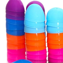 Taboom Bulk Easter Plastic Eggs with Gifts 72 Pcs