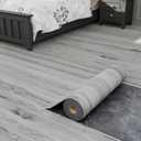 Oxdigi Peel and Stick Vinyl Flooring 2 Rolls 23"x 393"/128 Sq.Ft, Self Adhesive Vinyl Floor Tiles Wood Plank Flooring Waterproof Wear-Resistant for Any Room, Easy DIY Floor Coverings, Grey Wood