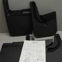 Kiwi Master Mud Flaps for 2018-2026 Jeep Wrangler JL (Not Fits Willys/Rubicon/4xe), OEM Replacement # 82215333 82215332AB, Heavy Duty Mud Guards, Front & Rear Splash Guards, 4 Pcs Set