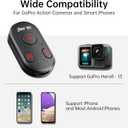 Bluetooth Remote Control for iPhone Camera, GoPro Camera Shutter Remote with Type-C Charging - 65ft Range - Instant Pairing - Compatible with iPhone 12-17 Pro Max, GoPro 8-13, Android Phones