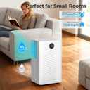Electactic 25 Pint Dehumidifier for Bedroom Bathroom Basement, 38dB Quiet, Precise Humidity Control, 3 Modes, Drain Hose & 0.53 Gal Water Tank, Small 1800 Sq.ft Dehumidifiers for Apartment RV Dorm