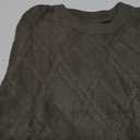 SHEWIN Womens Sweaters Crewneck Cable Knit Sweater Long Sleeve Fall Tops for Women 2026 (Medium, Blackish Green)
