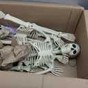 HBSTK 2 Pack 36 Inches Halloween Skeleton Full Body Posable Movable Jonints for Halloween Decoration Dcor, 2 Pack 40Inch Skeleton (White, S)