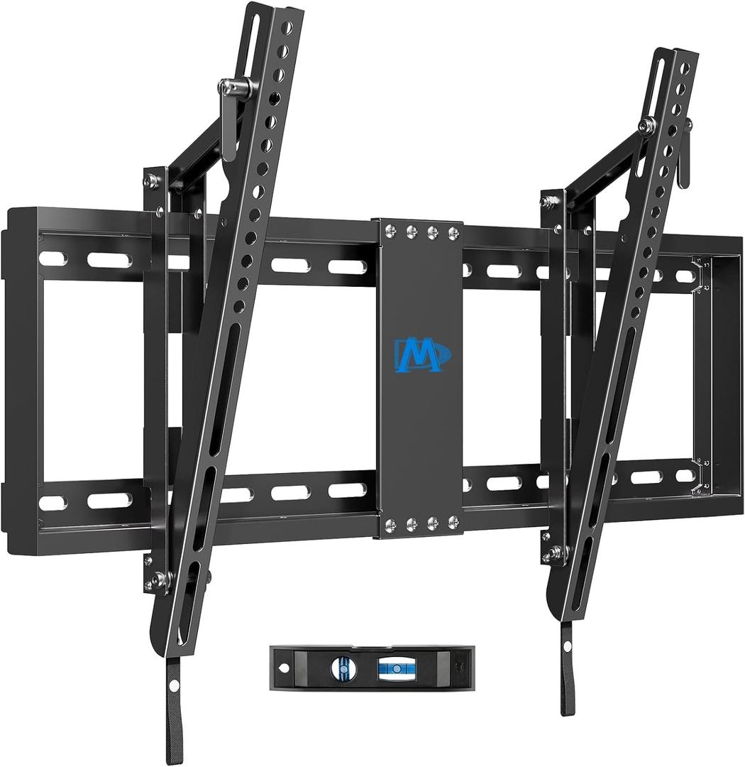 Mounting Dream Tilt TV Wall Mount - Fits 42-70 Inch TVs, Tilt Up to 20 Degrees, VESA 200x100 to 600x400mm, 132 lbs Loading, Fits 16", 18", 24" Studs - MD2165-LK (Black)