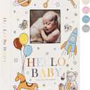 Lanpn Baby Photo Album 4x6 300 Pockets, Linen Newborn Bebe Ultrasound Photo Album with Memo Writing Area, Cover Photo Book, Picture Album for kids, Baby Girl Boy Memory Book Keepsake Colorful
