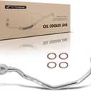 A-Premium Front Upper Engine Oil Cooler Line Hose Assembly Compatible with Toyota Camry RAV4 Tundra 4Runner Highlander Venza Sienna Avalon Lexus RX350 RX450h ES350